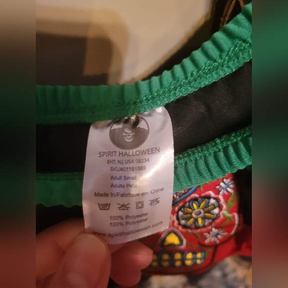 Colorful Ruffled Dress with Skull Design - Picture 3 of 5